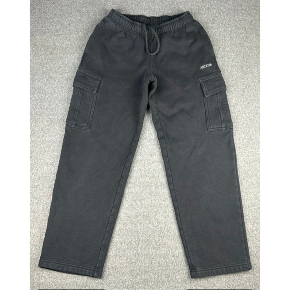 Aritzia Tna Sweatfleece Mega Fit Cargo Sweatpants Black XS Mega Cargo Pant